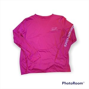 Vineyard Vines Performance Pink Shirt Size M